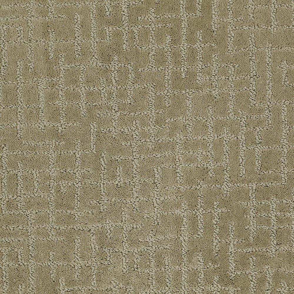 LifeProof Carpet Sample Latice Color Barn Wood Pattern 8 in. x 8 in