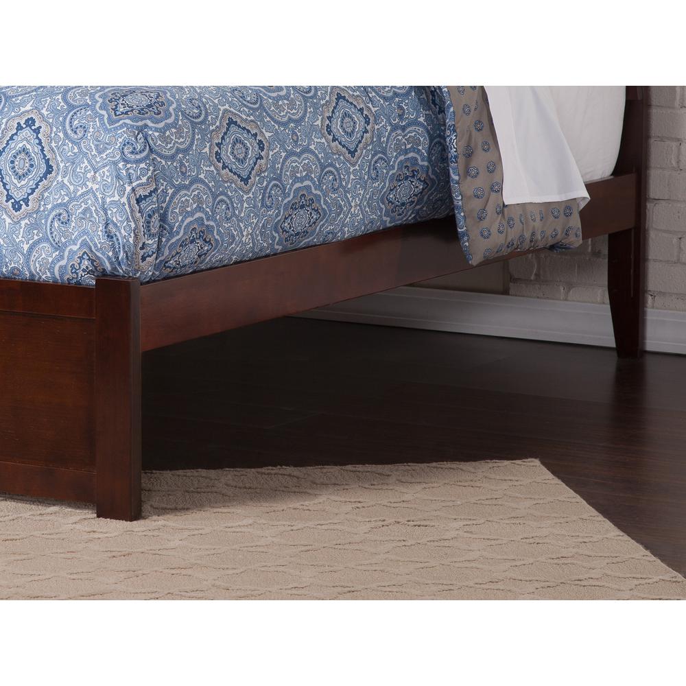 Atlantic Furniture Orlando Walnut King Platform Bed With Flat
