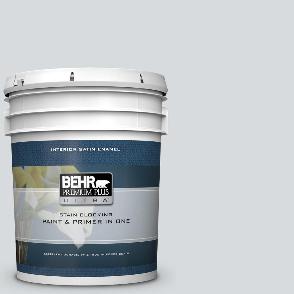 Behr Premium Plus Ultra 5 Gal Ppu26 14 Drizzle Satin Enamel