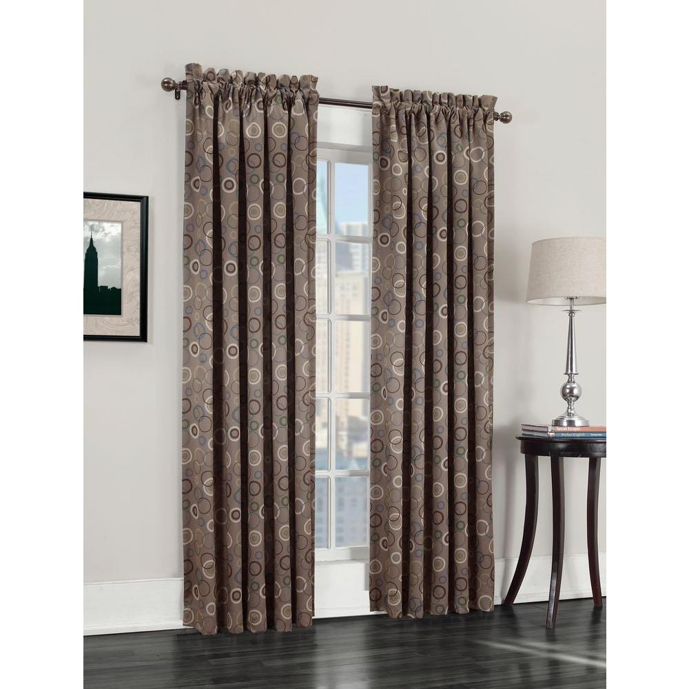 Sun Zero Semi Opaque Taupe Galloway Room Darkening Curtain Panel 54 Sun Zero Semi Opaque Taupe Galloway Room Darkening Curtain Panel 54 In W