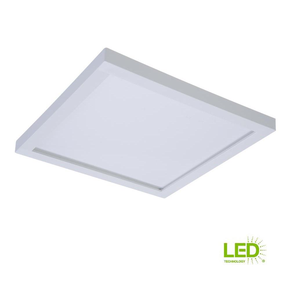 Halo Smd 5 In And 6 In 5000k Daylight White Integrated Led Recessed Square Surface Mount Ceiling Light Trim At 90 Cri