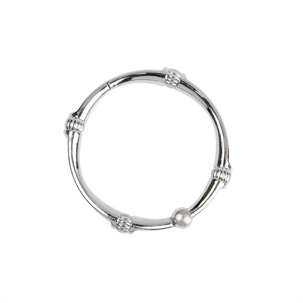 Chrome Metal Shower Curtain Hooks Shower Accessories The