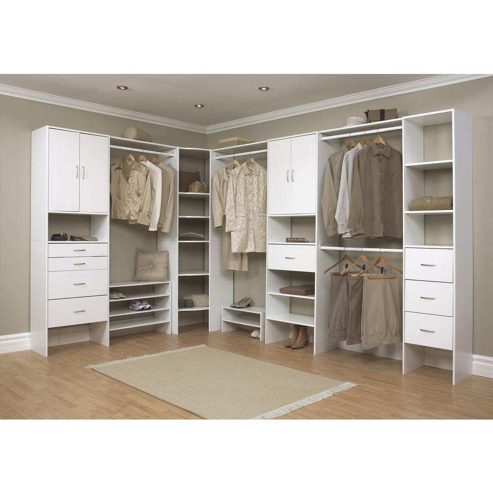 ClosetMaid Selectives 16 in. White Custom Closet Organizer7032 The