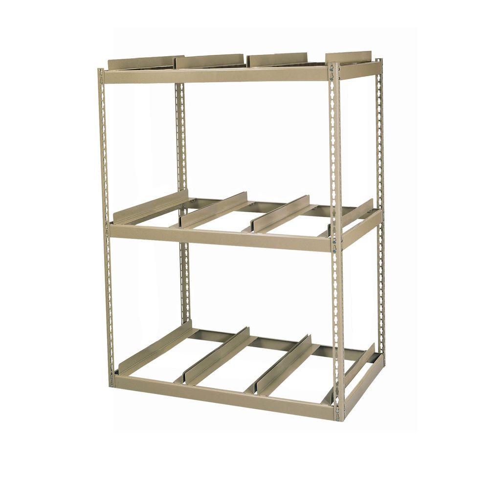 Edsal 42 in. W x 60 in. H x 33 in. D Steel Commercial Shelving Unit