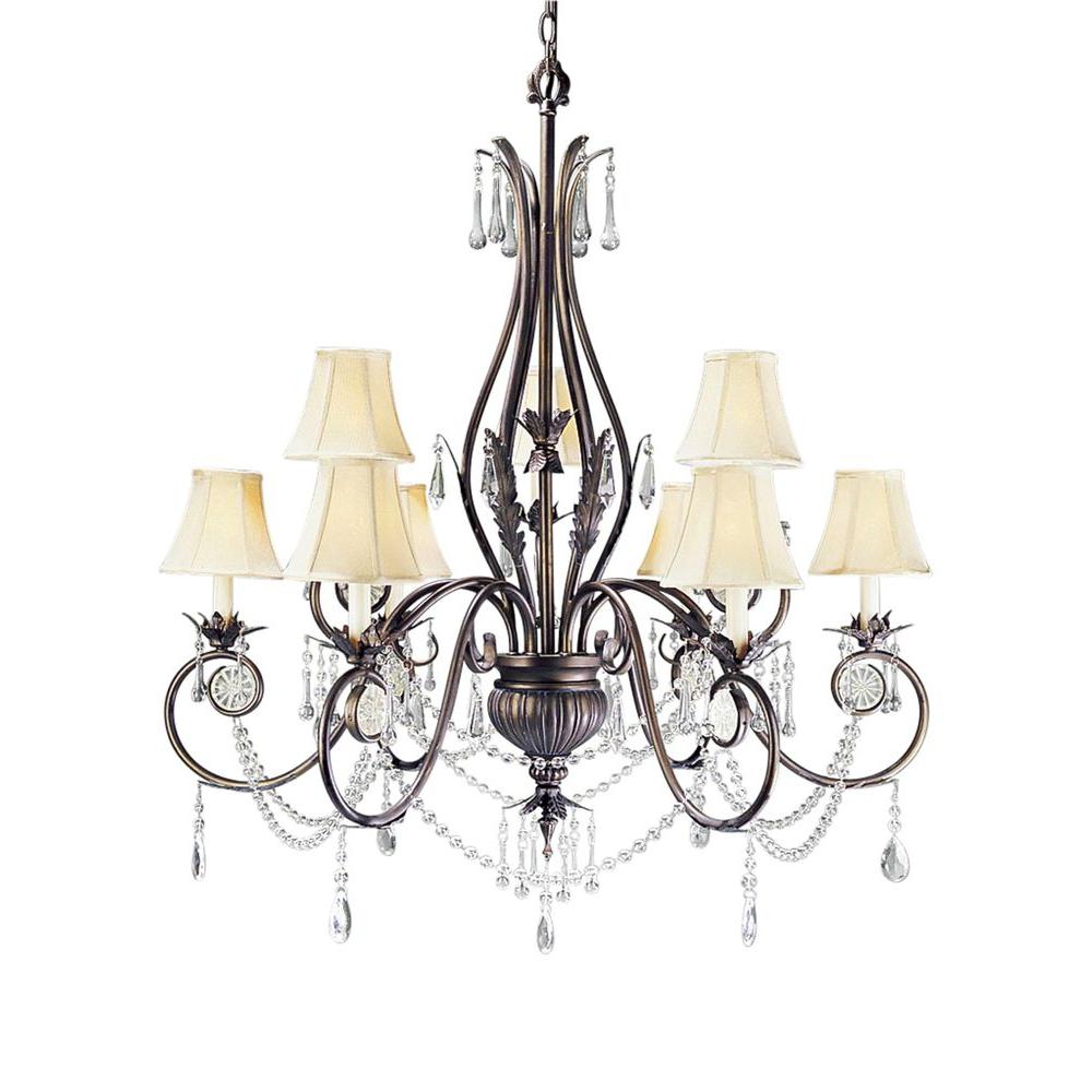 World Imports Berkeley Square Collection 9 Light Bronze Chandelier World Imports Berkeley Square Collection 9 Light Bronze Chandelier