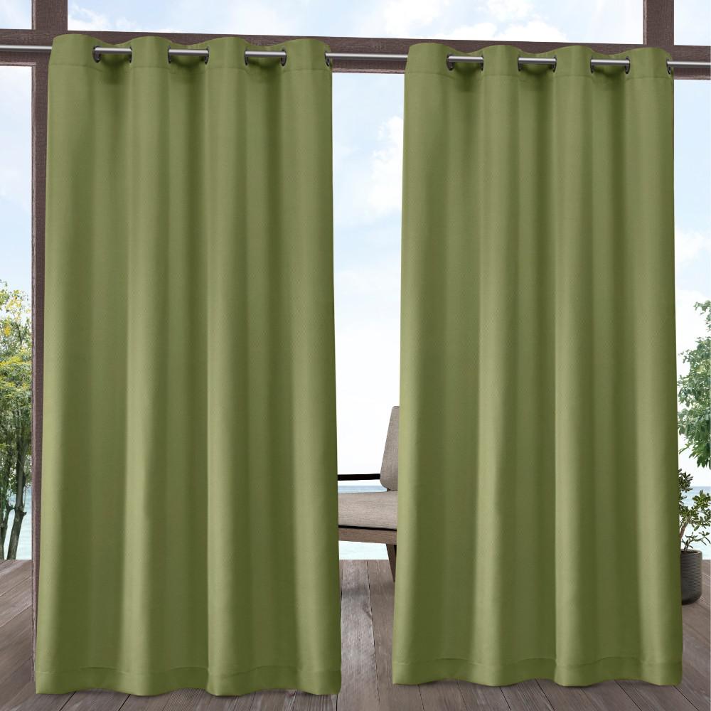 Exclusive Home Curtains Indoor Outdoor Solid 54 in. W x 96 ...