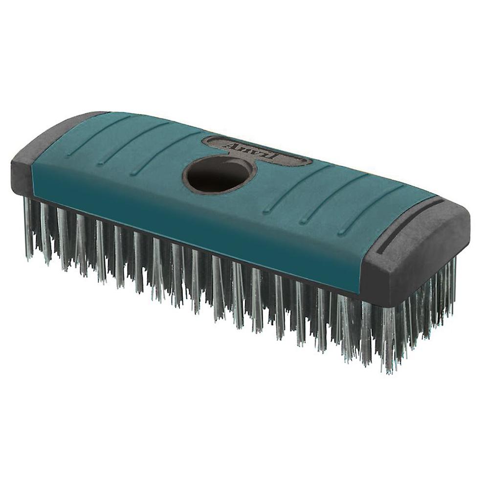 wire brush anvil carbon block soft rows grip brushes steel depot cleaning anv