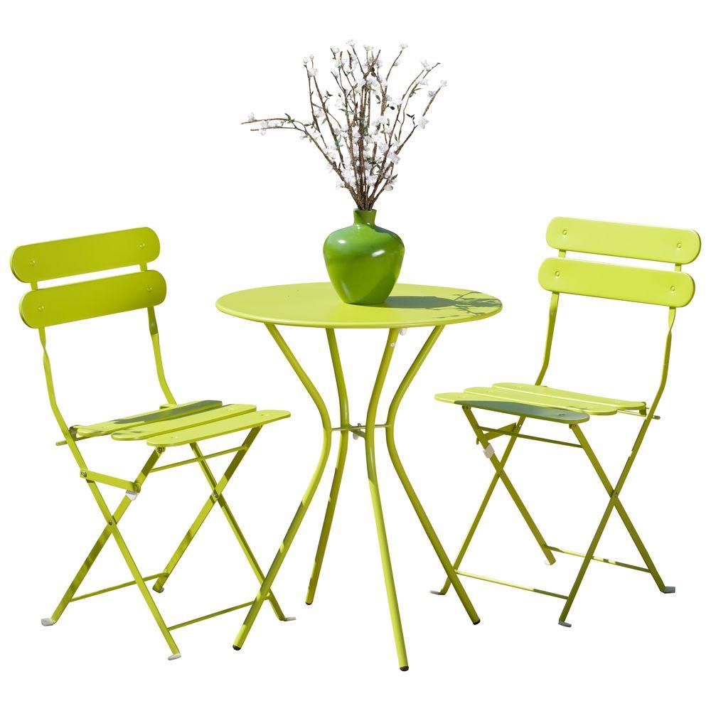 Rst Brands Sol Green 3 Piece Patio Bistro Set Op Bs3 Grn The Sol Green 3 Piece Patio Bistro Set