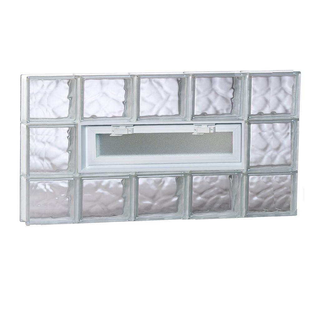 Clearly Secure 38.75 in. x 19.25 in. x 3.125 in. Vented Wave Pattern