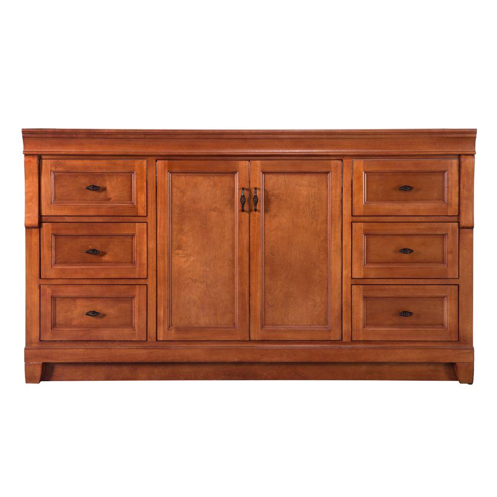 Home Decorators Collection Naples 60 in. W Bath Vanity Cabinet Only in Warm Cinnamon for Single Bowl was $999.0 now $699.3 (30.0% off)