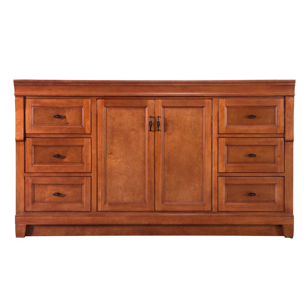 Vanities Without Tops Bathroom The Home Depot Naples 60 In W Bath Vanity Cabinet Only Warm Cinnamon For Single Bowl