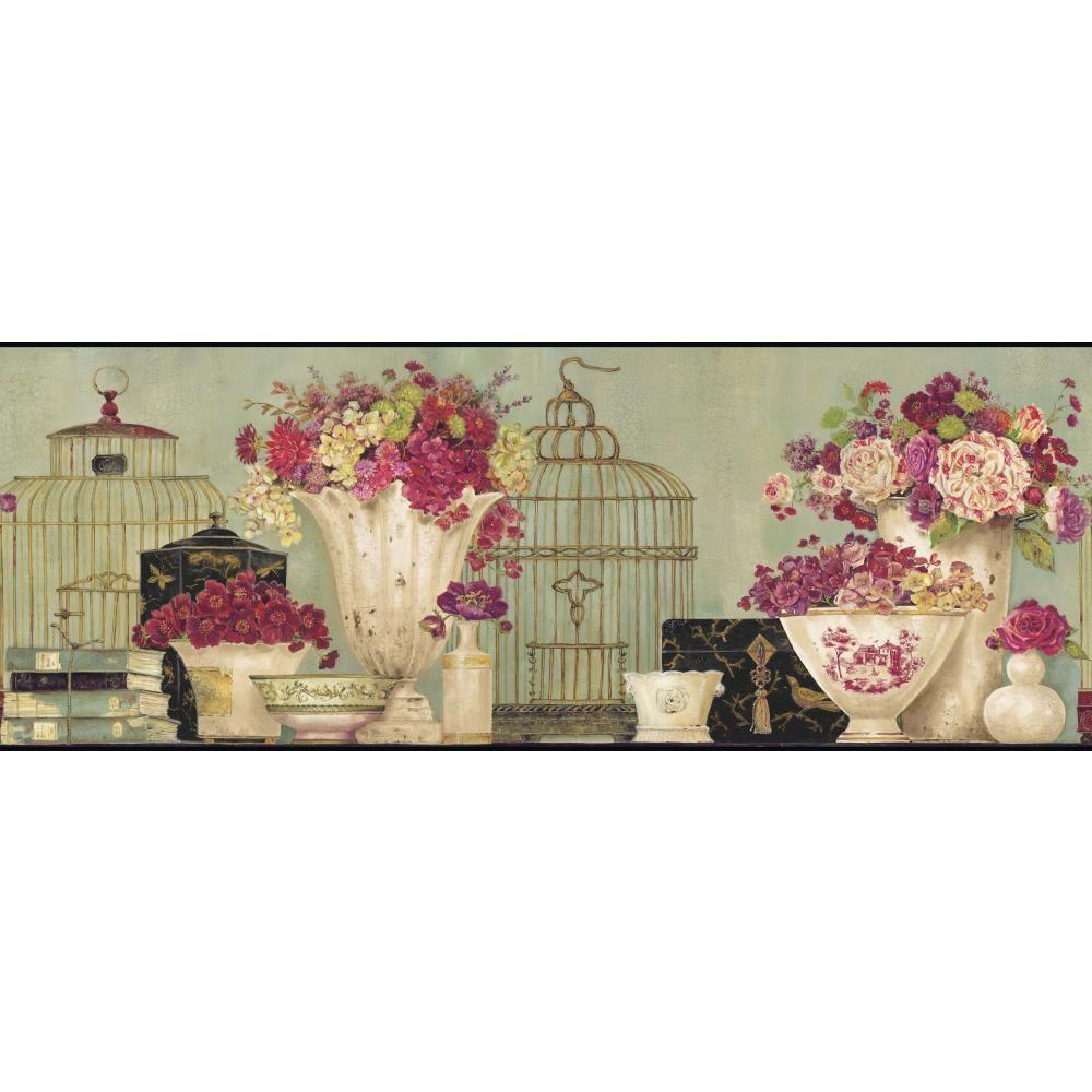 York Wallcoverings Inspired By Color Song Bird Wallpaper BorderCC4466BD The Home Depot