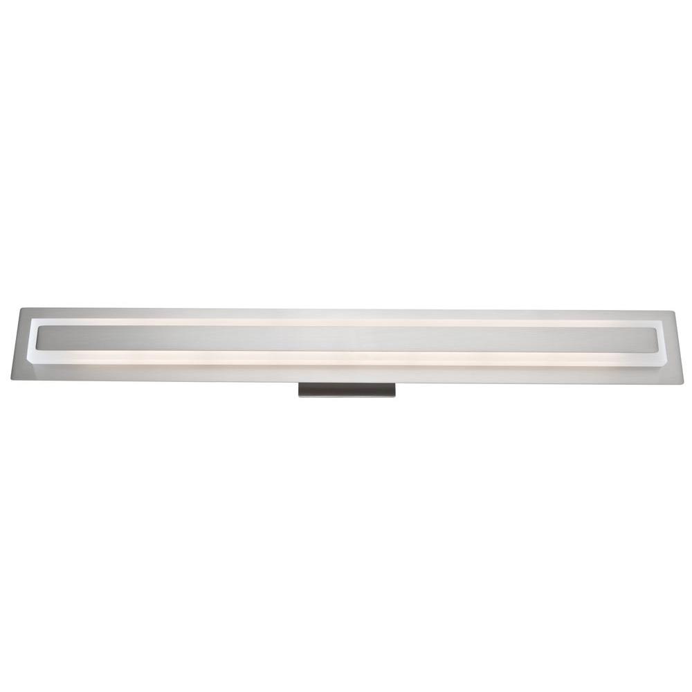 Hampton Bay Remington 1Light Brushed Nickel SconceHEF7411A The Home