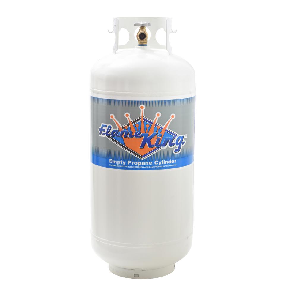 Flame King 40 lbs. Empty Propane Cylinder with Overfill Protection