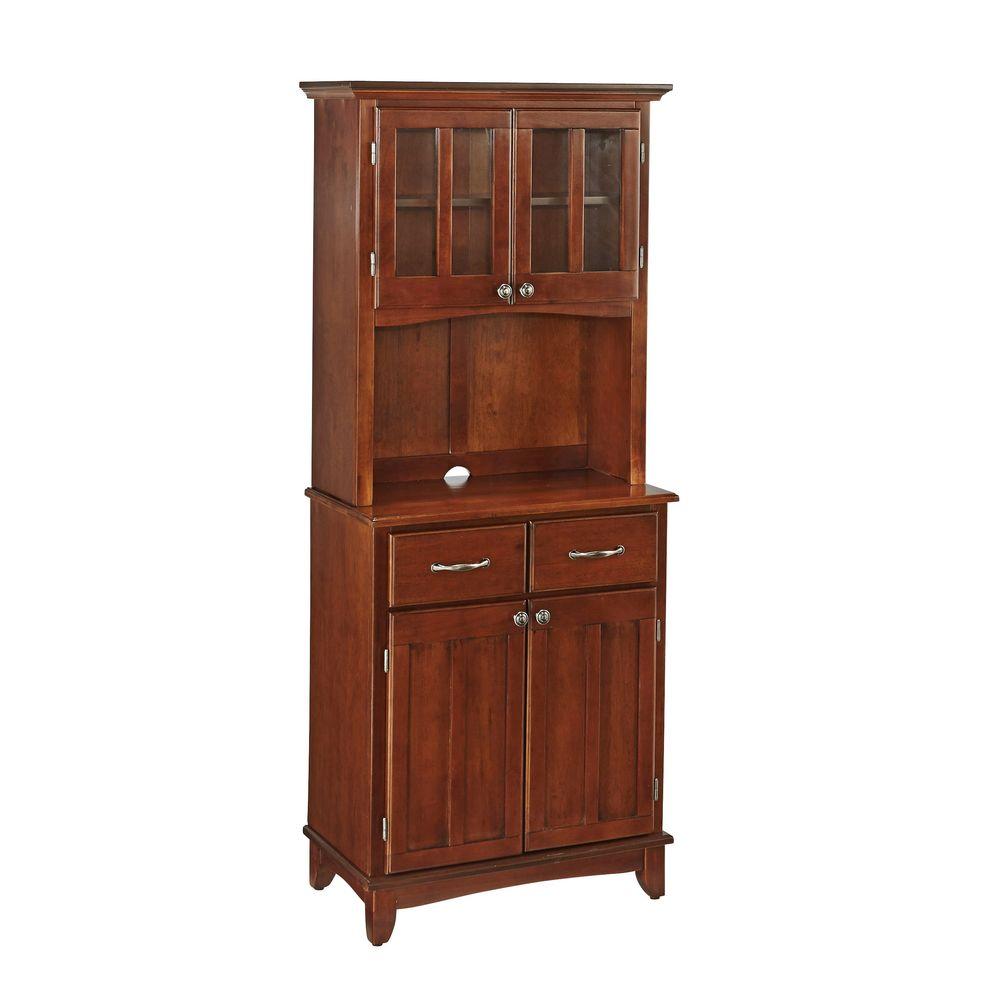 Home Styles Cherry Buffet with Hutch 5002-0072-72 - The Home Depot