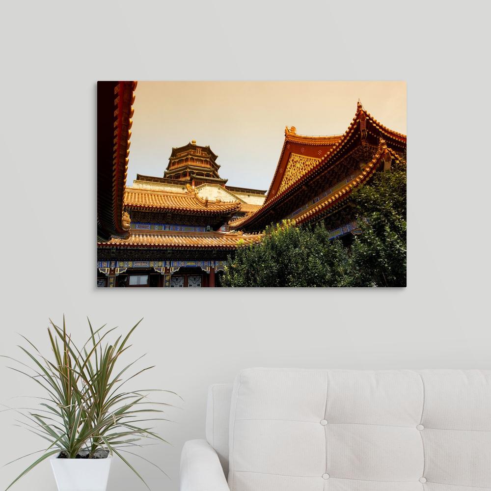 Pavilion Of Buddhist Summer Palace By Philippe Hugonnard Canvas Wall Art