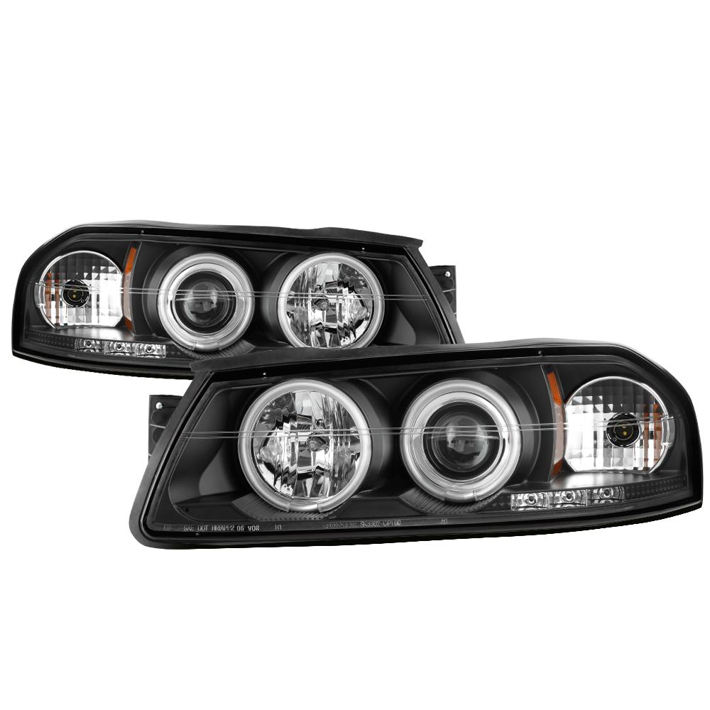 Spyder Auto Chevy Impala 00 05 Projector Headlights Ccfl Halo Chevy Impala 00 05 Projector Headlights Ccfl Halo Led Replaceable Leds Black