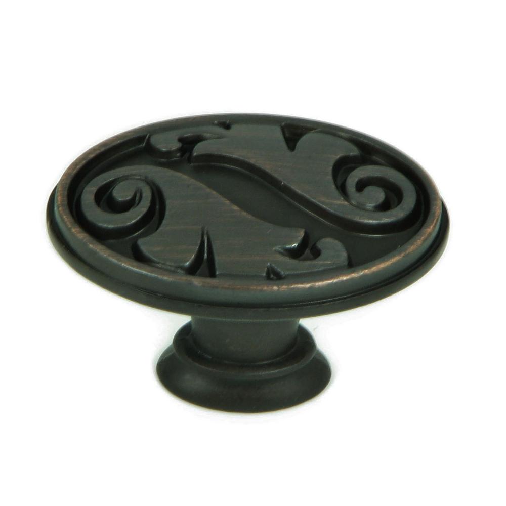Stone Mill Hardware Oakley 11/2 in. Swedish Iron Oval Knob (25