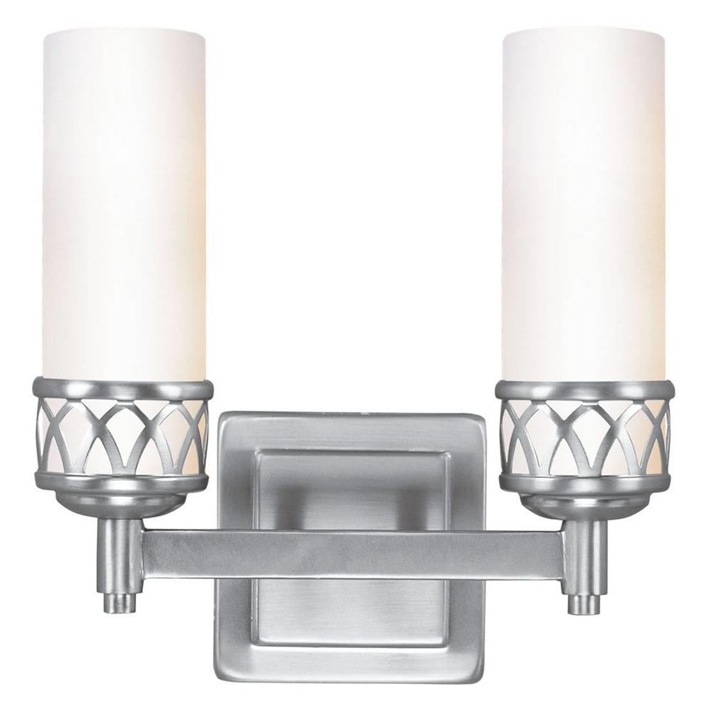Volume Lighting 2Light Brushed Nickel Bath and Vanity LightV109233