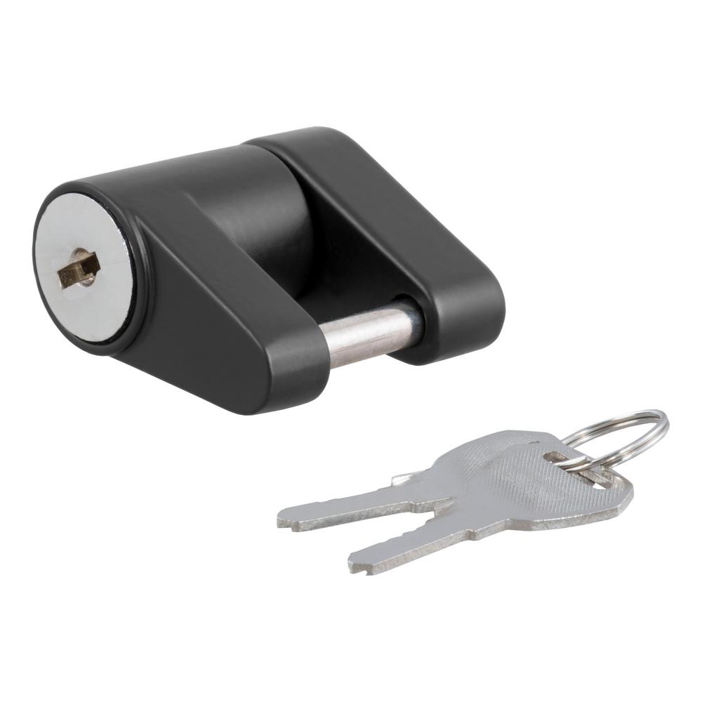 CURT Coupler Lock (1/4" Pin, 3/4" Latch Span, Padlock, Black)23521 The Home Depot