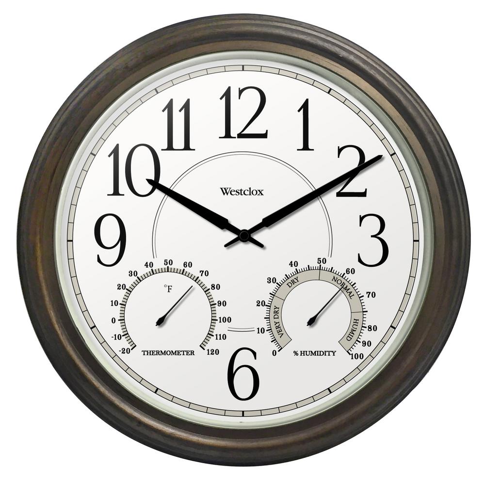 Westclox 32247- Westclox 20” Indoor/Outdoor Wall Clock-32247 - The Home ...