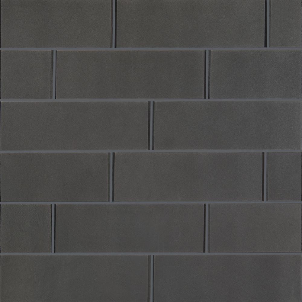 Msi Antico Pewter 4 In X 12 Glossy Gl Wall Tile 2 Sq Ft X 12 In Glossy Gl Wall Tile