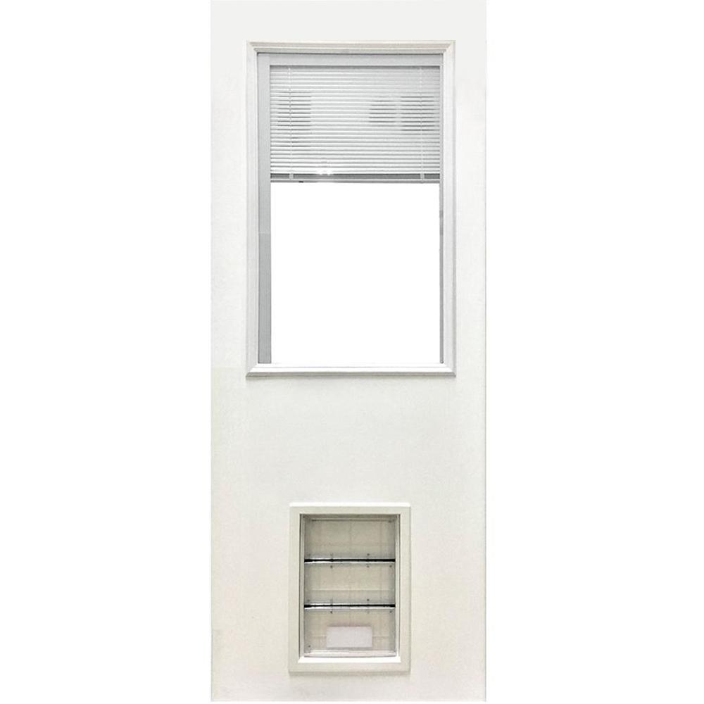 Steves &amp; Sons 313/4 in. x 79 in. Clear Half Lite Mini