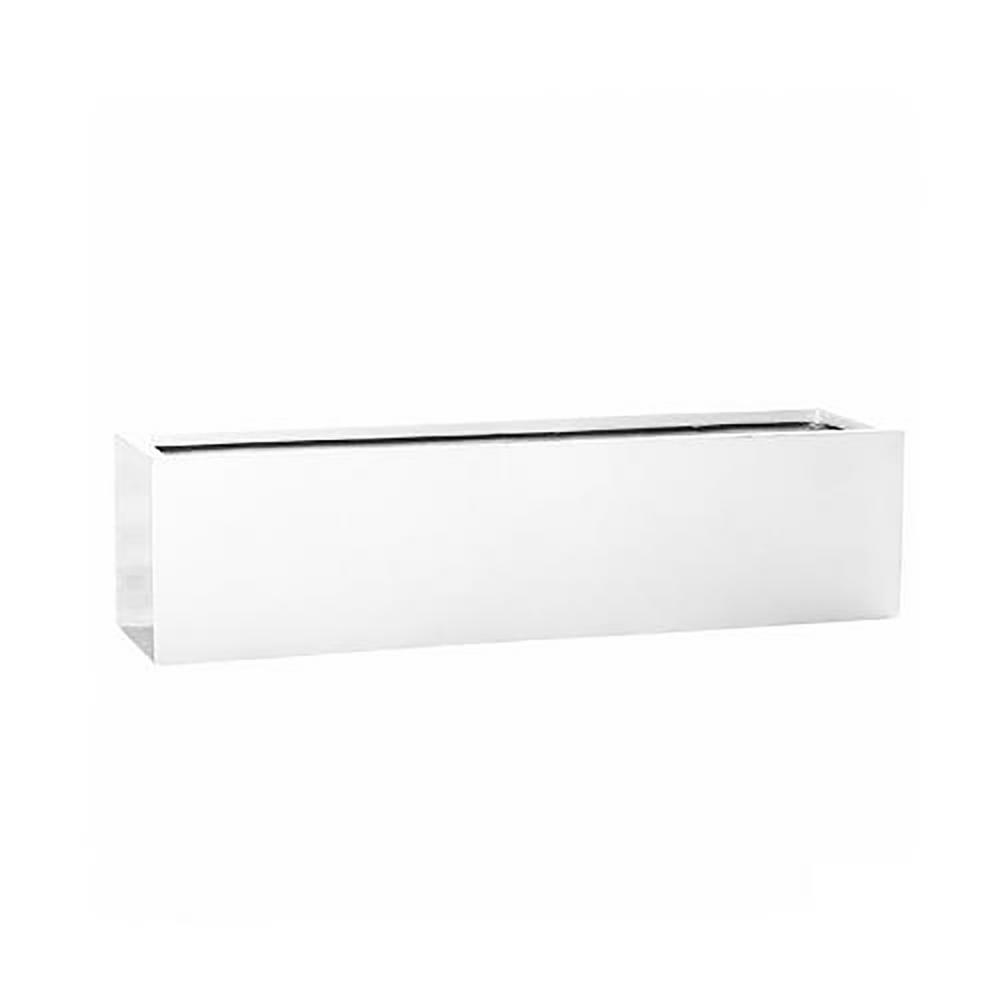 Vasesource 8 In X 31 5 Shiny White Fiberstone Large Rectangle Shiny White Fiberstone Large Rectangle