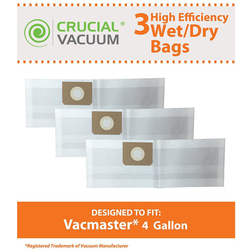 Think Crucial Replacement Bags Fits Vacmaster Vf408 Wet And Dry Think Crucial Replacement Bags Fits Vacmaster Vf408 Wet And Dry Vacs 4 Gal