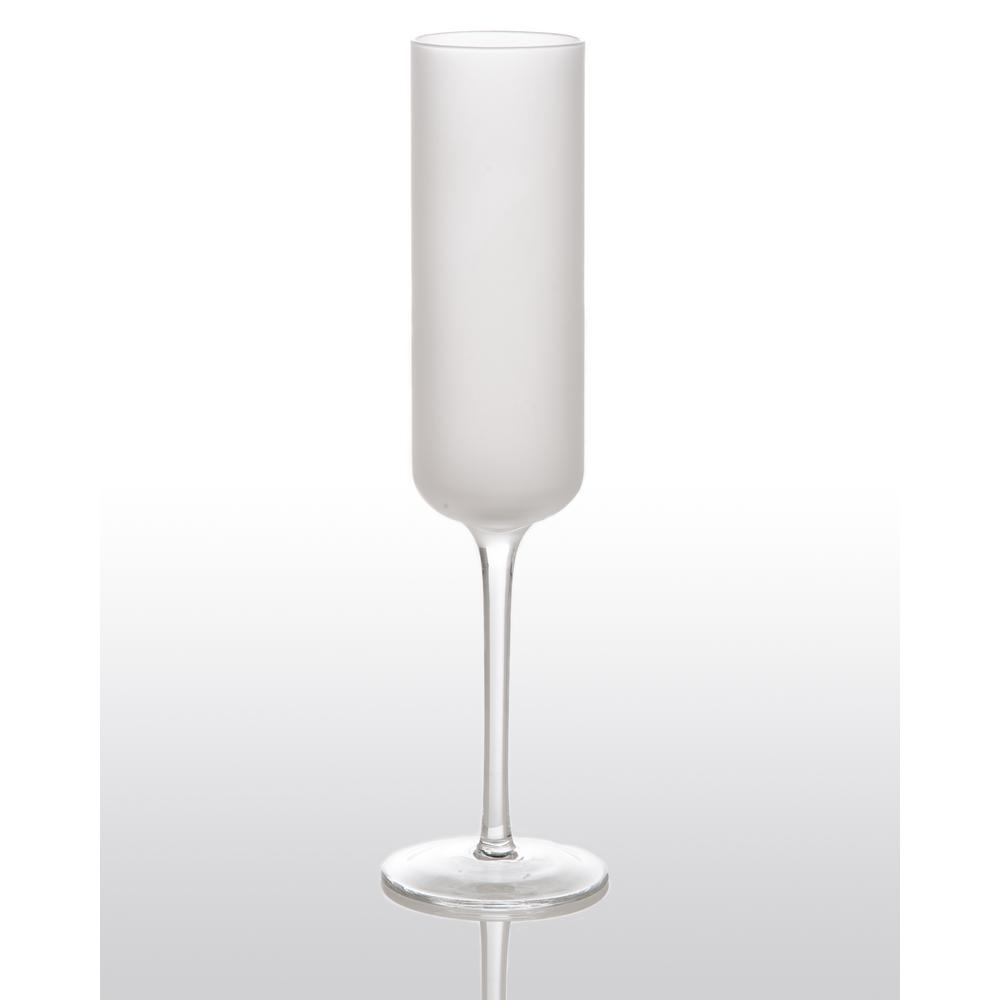 frosted champagne flutes