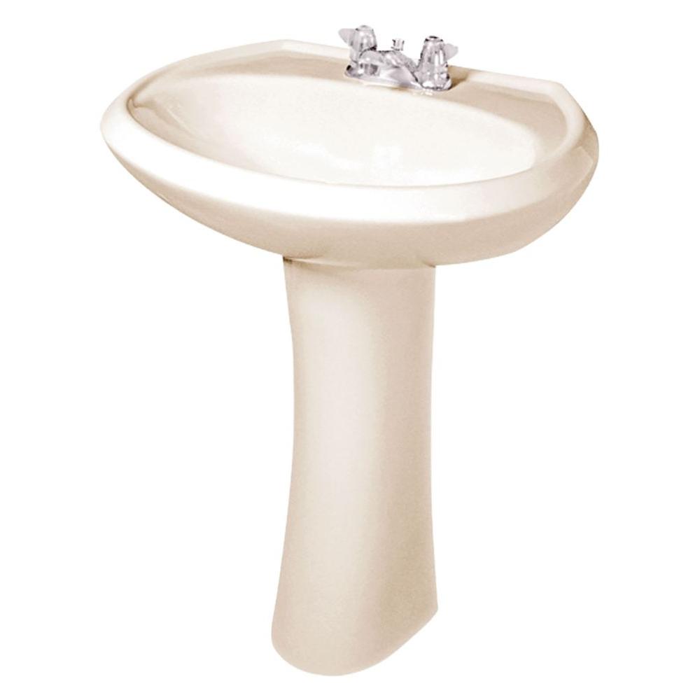 Gerber Maxwell Pedestal Combo Bathroom Sink in BiscuitG002251409 The