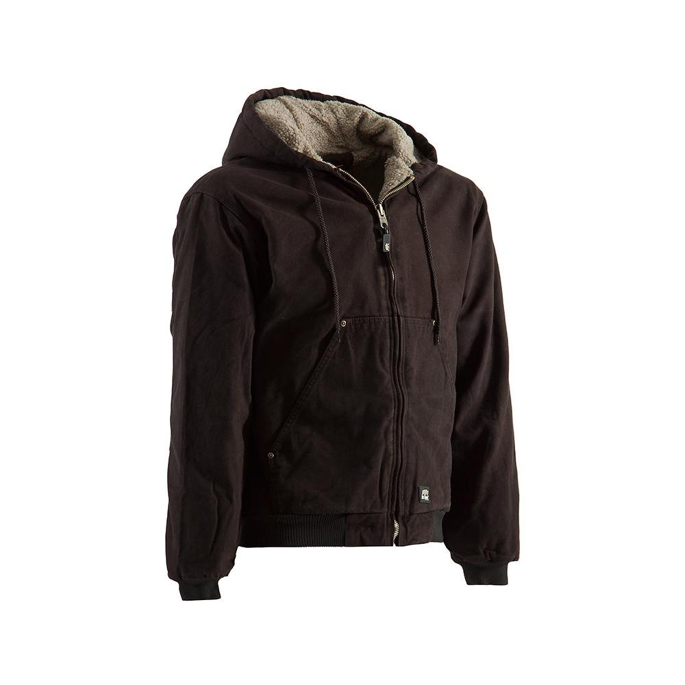 sherpa lined hooded jacket