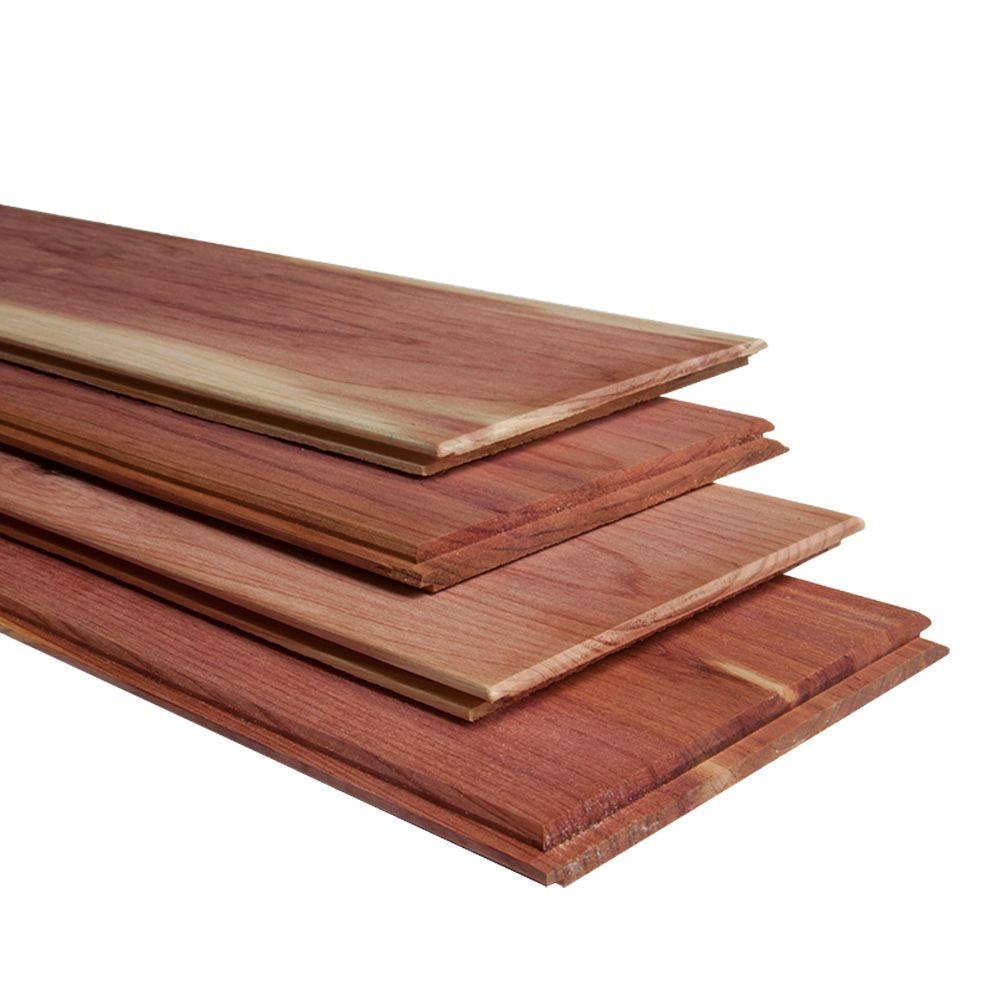 Unfinished Cedar Tongue Groove Softwood Boards