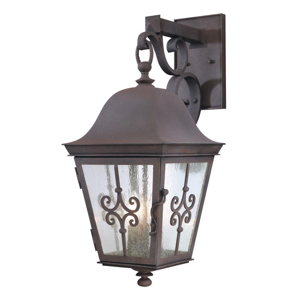 Troy Lighting Markham 3 Light Weathered Bronze Outdoor Wall Mount Troy Lighting Markham 3 Light Weathered Bronze Outdoor Wall Mount Lantern