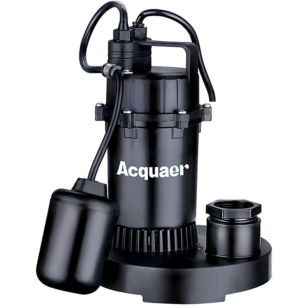 Acquaer 3/4 HP Sump Pump with Stainless Steel Motor Housing Cast Iron