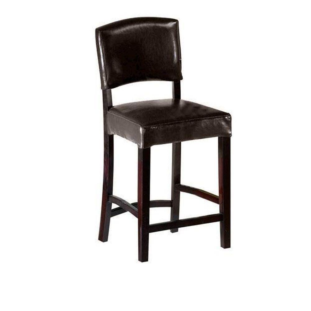 Home Decorators Collection 24 in. Brown Cushioned Counter Stool with