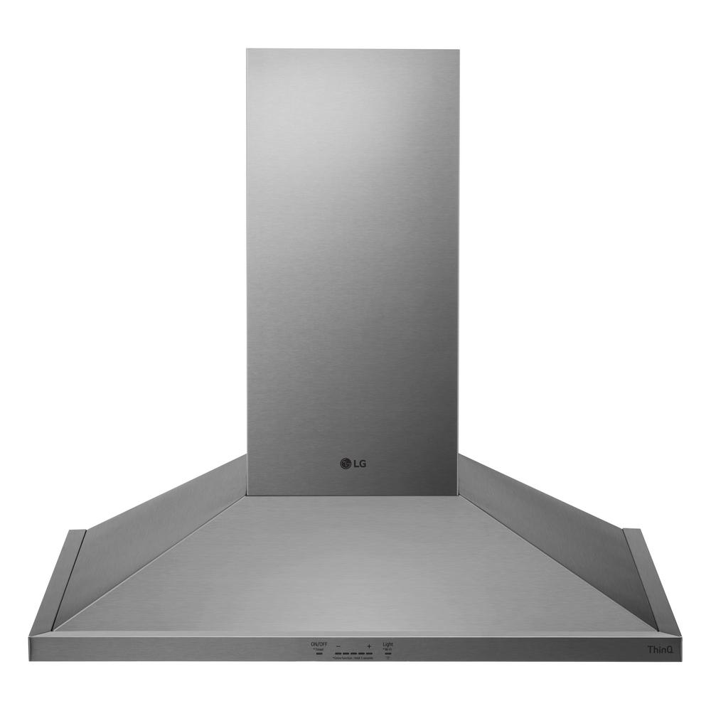 LG Electronics 30 in. Smart Wall Mount Range Hood with LED Lighting in Stainless Steel, Silver was $1099.0 now $718.2 (35.0% off)