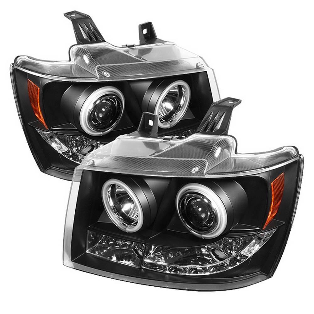 Spyder Auto Chevy Suburban 1500 2500 07 14 Tahoe Chevy Suburban 1500 2500 07 14 Tahoe Avalanche Projector Headlights Ccfl Halo Black