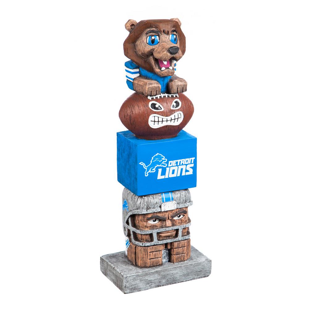 Evergreen Detroit Lions Tiki Totem Garden Statue 843810ttb The