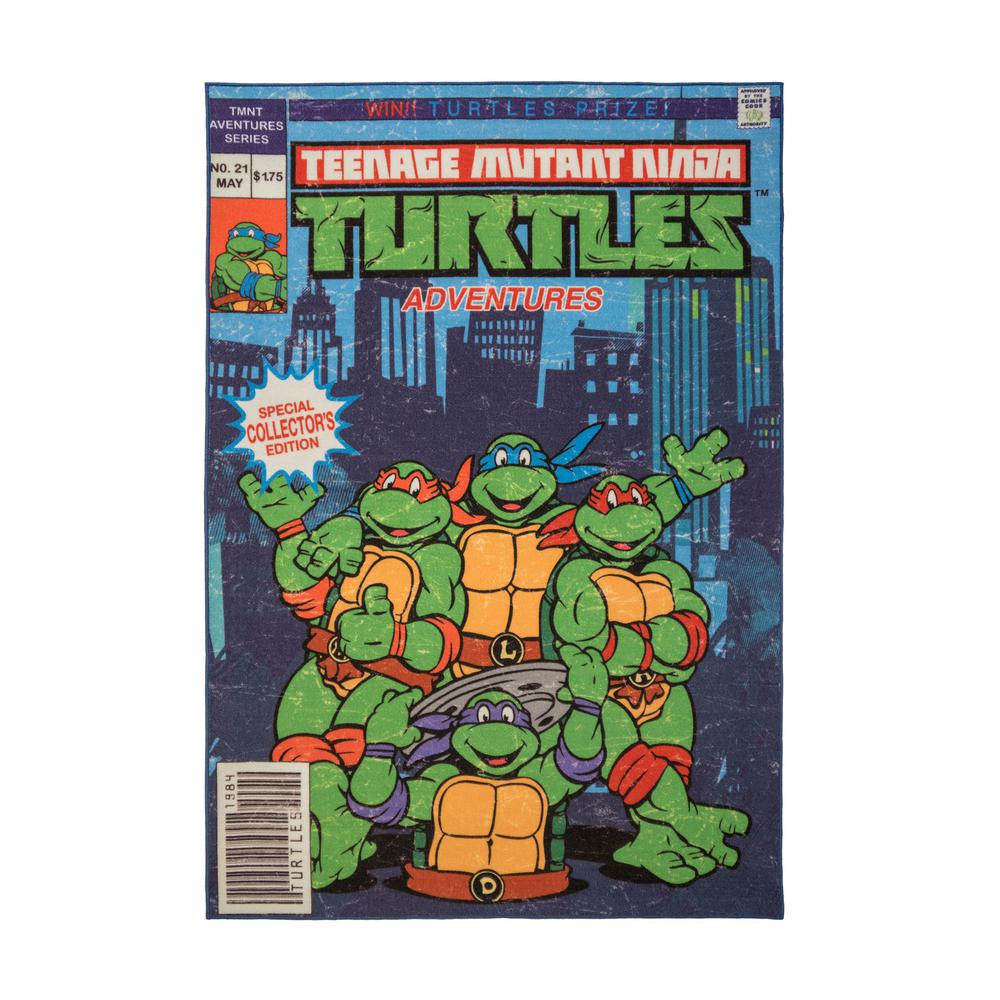 Nickelodeon Teenage Mutant Ninja Turtles Multi Colored 5 Ft X 7 Indoor Juvenile Area Rug