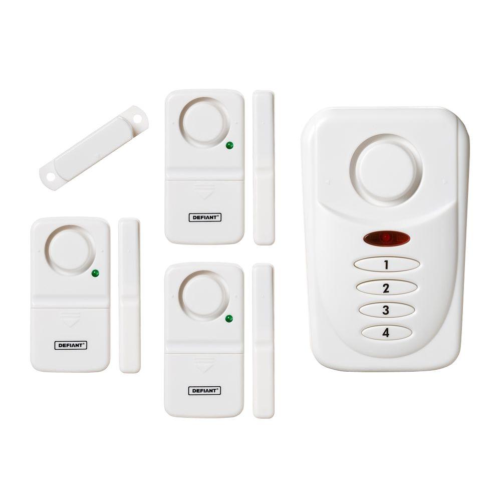 Defiant Wireless Home Security Door Window Alarm Kit Thd Wk The