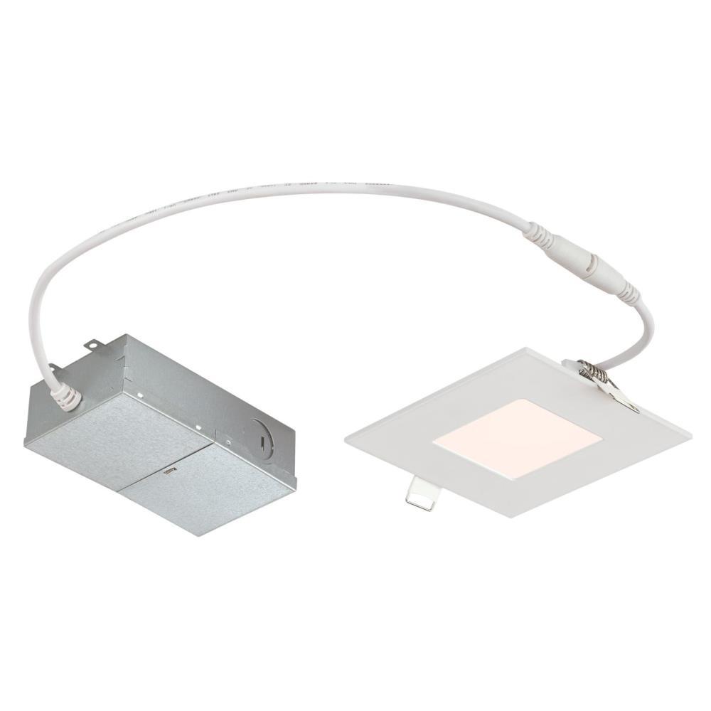 Westinghouse Slim Square 4 In 4000k Cool White New Construction Remodel Ic Rated Recessed Integrated Led Kit Westinghouse Slim Square 4 In 4000k Cool White New Construction Remodel Ic Rated Recessed Integrated Led Kit