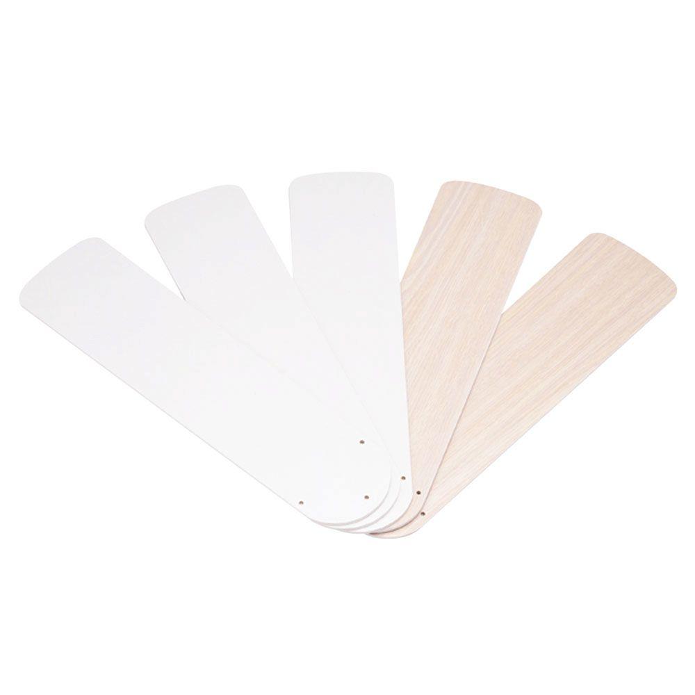 Westinghouse 42 in. White/Bleached Oak Replacement Fan Blades (5Pack