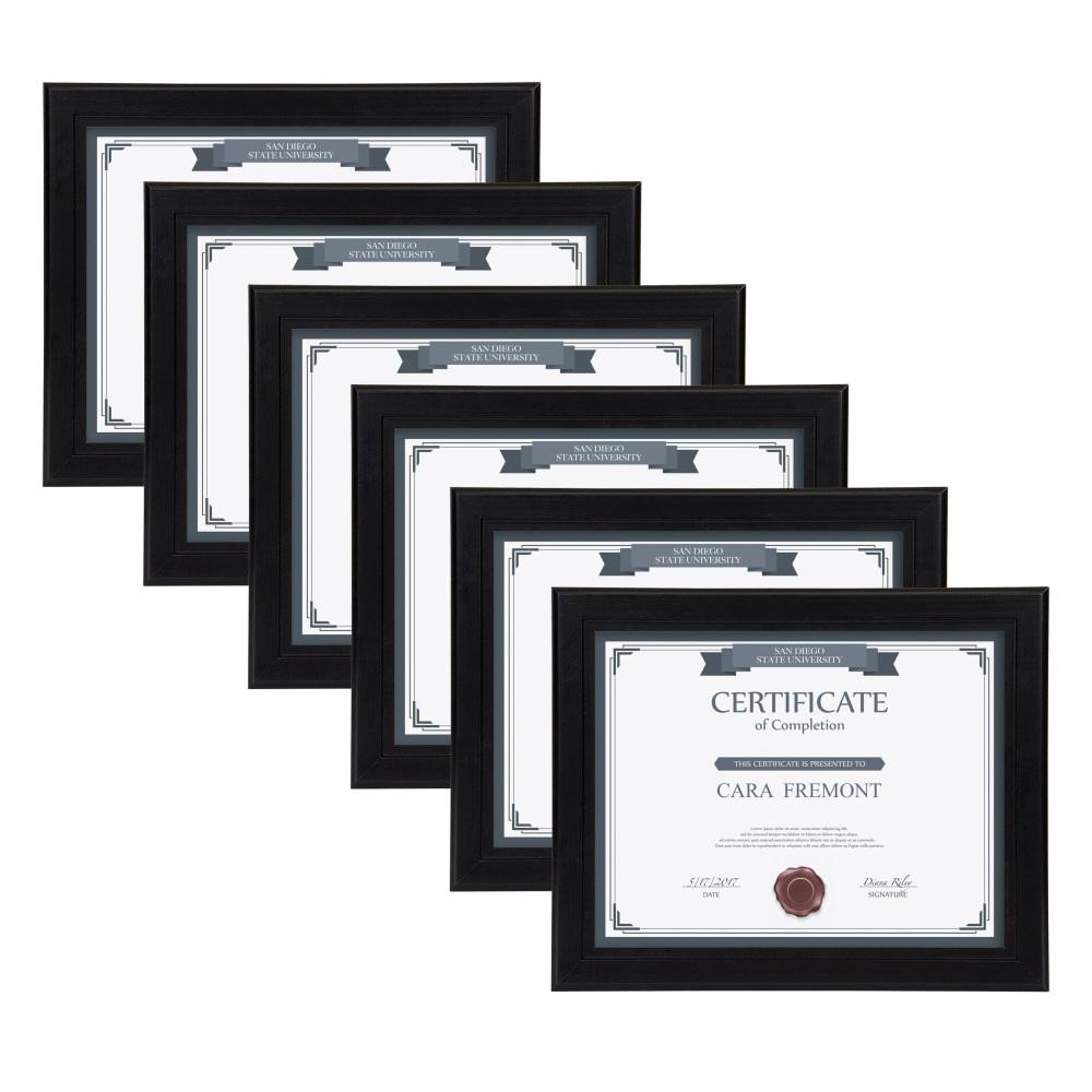 Designovation Kieva 8 5 In X 11 Black Picture Frame Set Of 6 Kieva 8 5 In X 11 Black Picture Frame Set Of 6
