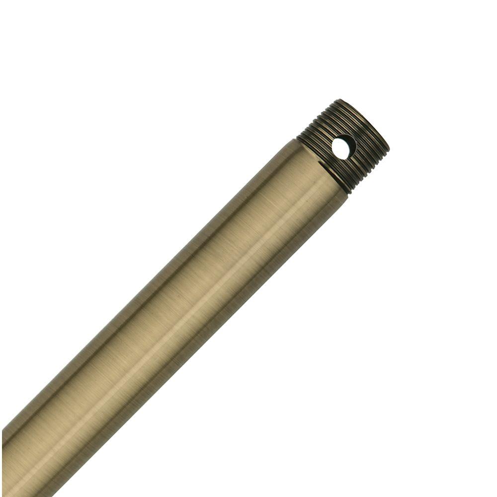 Casablanca Hang Tru Perma Lock 18 In Antique Brass Extension