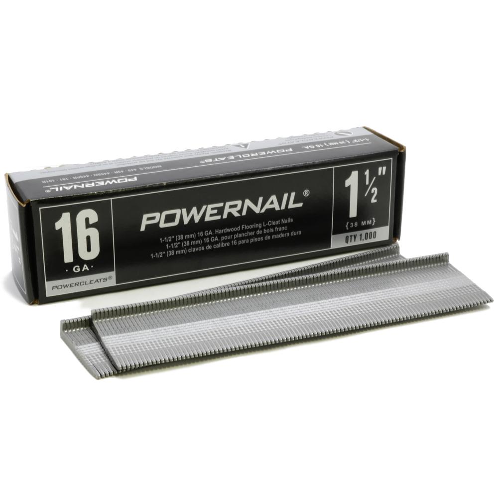 Powernail 1 1 2 In X 16 Gauge Powercleats Hardwood Flooring Nails