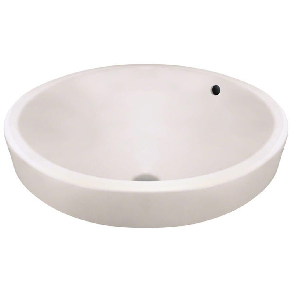 Polaris Sinks Porcelain Vessel Sink in BisqueP28122VB The Home Depot