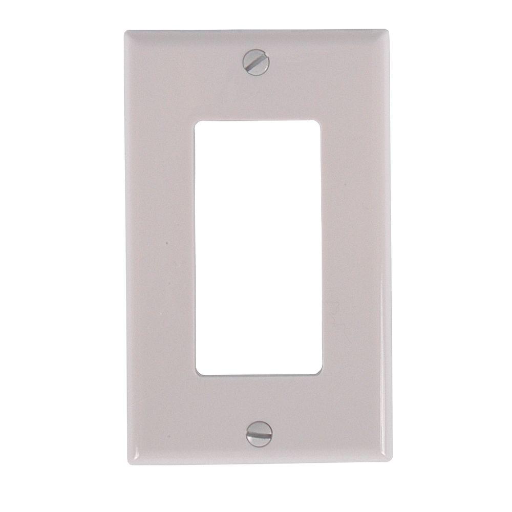 GE 1 Rocker Switch Nylon Wall Plate - White-58892 - The ...