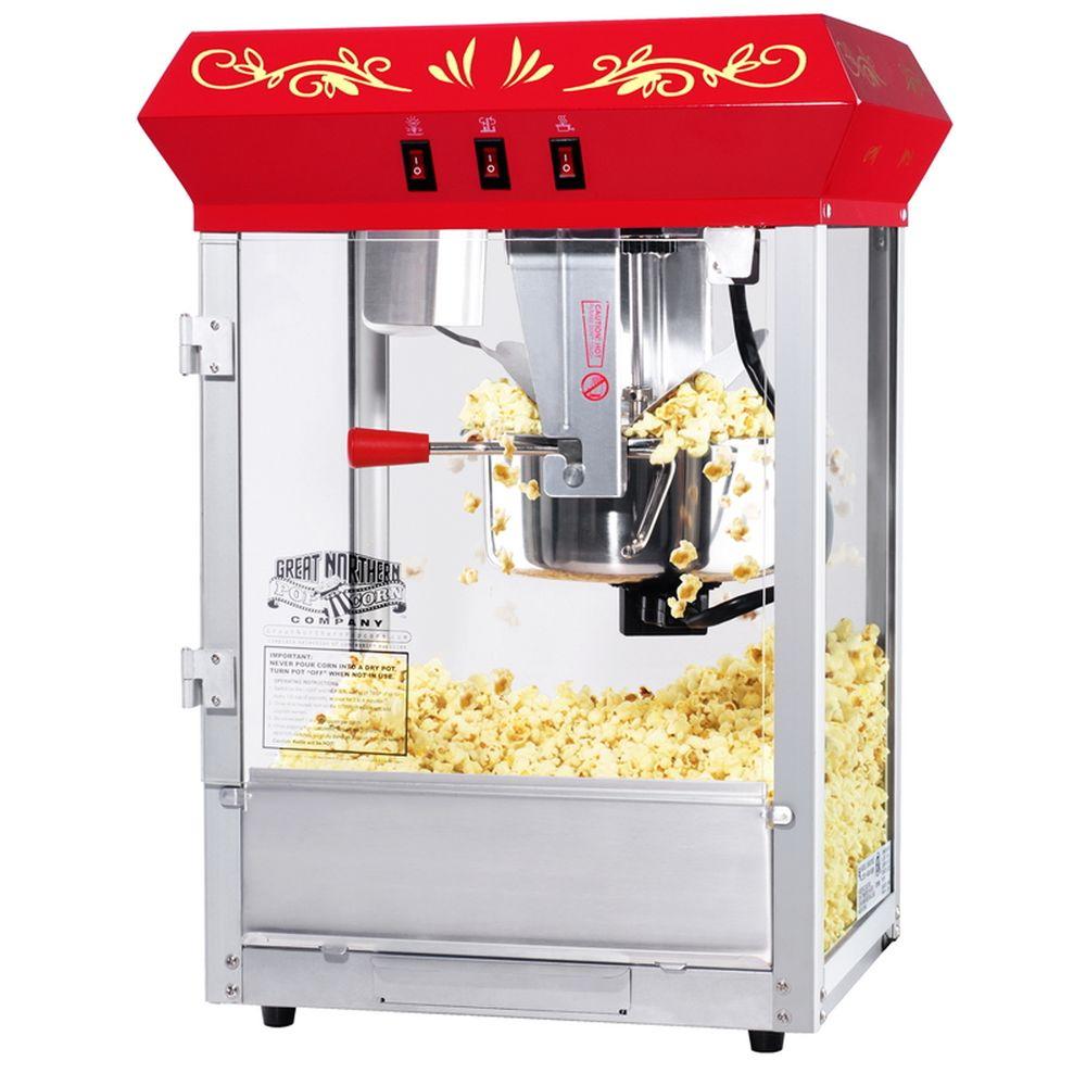 Red Hot Oil Countertop Popcorn Machine 