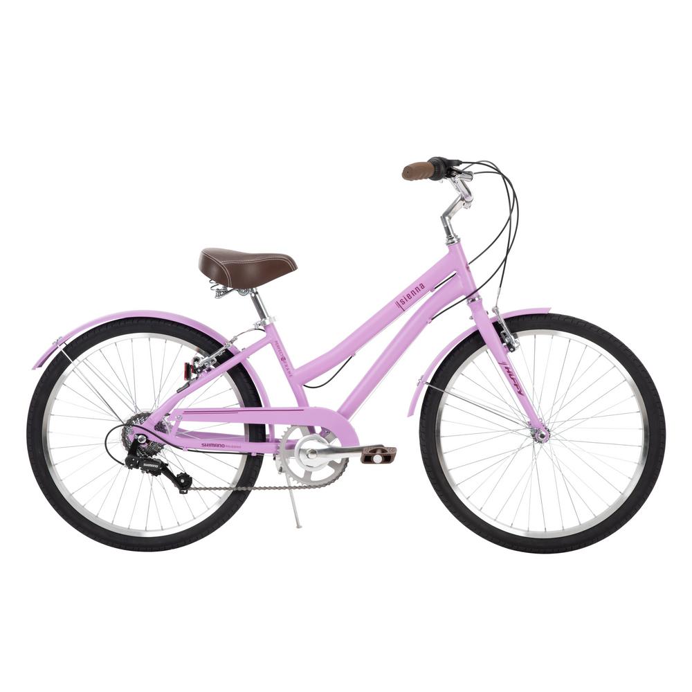 purple huffy bike